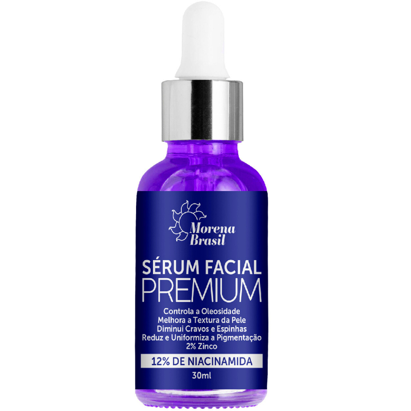 Sérum Facial Premium Morena Brasil – Vitamina C, Niacinamida e Rosa Mosqueta