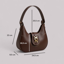 Bolsa Feminina Baguete Média De Ombro Estilosa Casual