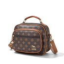 TOMI MITO Bolsa Feminina De Transversal Com Monograma Em Estilo Retrô Bolsa Quadrada Com Estampa Vintage TM9185