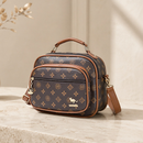 TOMI MITO Bolsa Feminina De Transversal Com Monograma Em Estilo Retrô Bolsa Quadrada Com Estampa Vintage TM9185